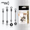 Aohu cabeza doble giratoria metal para pesca asiento de cuero plomado varios modelos cabeza doble 8 anillas conexión rápida accesorios para pesca