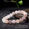 Pulsera Redonda de Jade Dorado de Seda de Xinjiang con Cuentas Violetas para Mujer, Pulsera de Jade de Círculo Único con Cuentas de Estilo Antiguo para Hombres y Mujeres