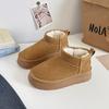 Calzado Exterior Casual Botas de Nieve Forradas de Polar Botas de Nieve de Suela Gruesa Cálidas de Suela Gruesa para Mujer 2025 Nuevo Nicho A9845