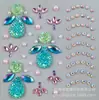 Pegatinas para Cejas Infantiles de Niña Estilo Princesa Decorativas para la Cara Pegatinas de Pintura Pegatinas para Maquillaje de Escenario Pegatinas de Cristal Brillantes
