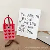 Bolsa con Tema de Amor, Bolsa de Punto para Teléfono Móvil de Verano, Bolso de Mano Portátil de Silicona Estilo Coreano que se Puede Llevar Cruzado, un Artículo Imprescindible para Salir