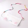 Cadena para gafas de moda transfronteriza europea y americana, combinable con todo, antideslizante, con cuentas de vidrio de colores variados, para colgar mascarillas.
