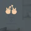 Novo Adesivo de Personalidade YG60 Luminous Fofo Totoro Adesivo de Interruptor Três Cores Decoração de Parede de Casa Adesivo de Parede Autoadesivo