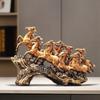 Adornos de caballo al por mayor, artesanías del zodiaco, adornos para gabinetes de vino, decoración ligera de lujo, regalos de inauguración de la casa.