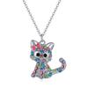 Joyería Transfronteriza Collar de Gato de Dibujos Animados Aretes Anillo Pulsera Adornos de Mano Lindos Accesorios de Animales Regalo de Navidad Cumpleaños