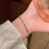 Pulsera de perlas con cuentas de venta caliente en Internet para niñas, temperamento de alta gama de lujo ligero, pulsera de piedra ojo de gato, nuevo estilo, joyería de mano al por mayor