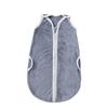 Saco de dormir de doble cara de forro polar coral para otoño e invierno, edredón a prueba de patadas para recién nacidos, pijama cálido de color sólido para bebé