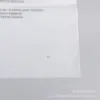 Pronta entrega spot saco plástico transparente autoadesivo dupla face pe alta pressão Saco com zíper plano garantia de qualidade logo imprimível