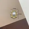 Acessórios de liga de flor de pérola e diamante completo retrô, temperamento, pequena fragrância, material de botão para roupas, acessórios de cabelo DIY, joias de flor para sapatos