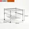 Cesta de chão nova da Amazon cesta de armazenamento multicamadas de três camadas cesta de armazenamento para cozinha e banheiro cesta de armazenamento de cozinha
