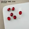 Rhinestones Brillantes para Uñas, Rhinestones Rojos Transparentes Rosa con Forma de Almohada y Forma de Cubo de Azúcar para Año Nuevo, Rhinestones para Uñas al por Mayor
