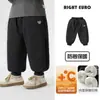 Pantalones Cálidos de Algodón para Niño Estilo Europeo Derecho, Pantalones Largos Tejidos Acolchados, Nueva Ropa de Otoño e Invierno 2026 para Niños Pequeños
