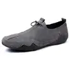 Mocasines de Cuero Suave, Transpirables y Modernos para Verano, Slip-On Casuales para Conducir, Suela Suave, Resistentes al Desgaste, Ligeros Slip-On para Hombre