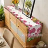 Camino de mesa de encaje de verano nuevo transfronterizo, floral, para mesa de cocina, decoración de fiesta, venta directa de fábrica, camino de mesa de encaje de lino