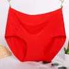 Calcinhas de renda macias de modal com cintura alta respiráveis para mulheres curvilíneas mm200 kg plus size plus size