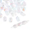 Miçangas Coloridas Banhadas a Vidro, Miçangas de Cristal Assimétricas, Miçangas para Artesanato DIY, Miçangas Soltas com Furo Reto, Materiais e Acessórios para Joias de Pulseira