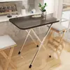 Mesa cuadrada plegable, simple y portátil, mesa para puesto exterior, mesa de comedor, mesa de comedor simple para uso doméstico, mesa de comedor rectangular