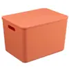 Caixa de armazenamento de plástico cesta de armazenamento de artigos diversos para mesa com tampa caixa caixa de armazenamento de frutas brinquedos temperos caixa de armazenamento para guarda-roupa