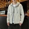Nueva chaqueta informal con letras para hombre, de otoño, holgada, combinable, estilo coreano, chaqueta de moda para hombre.