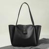 Bolso de hombro para mujer de estilo transfronterizo, de gran capacidad, moderno y sencillo, informal, con cremallera para viaje.
