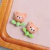 Accesorios de Resina de Oso Arcoíris de Dibujos Animados Infantiles Material para Pasador de Pelo Pasador de Pelo Funda de Teléfono Móvil Parche Llavero Colgante