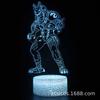 E-commerce transfronterizo superventas bastion night luz nocturna 3D alpaca cosechadora paracaidismo lámpara de mesa colorida luz de regalo creativa