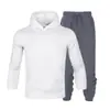 Suministro directo de fábrica otoño e invierno marca de moda para hombre suéter traje de suéter para hombre con capucha suéter más terciopelo para parejas suéter de color liso
