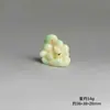 Raposa de Jade de Resina 3D Raposa de Nove Caudas Boneca Caixa Surpresa Decoração de Mesa de Carro Chaveiro Pingente de Bolsa