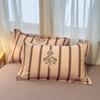 Funda de almohada de algodón lijado, una sola pieza, funda de almohada gruesa, par, funda de almohada de algodón para una sola persona, hogar, dormitorio de estudiantes, venta al por mayor