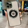 Adecuado para iPhone 15 Pro Max, Diseño de Lupa, Funda Magnética para Teléfono, Funda Suave Galvanizada de Cobertura Total, Anticaídas para Apple 15