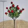 Flor de acebo fruta auspiciosa fruta rica pimiento árbol frutal decoración del hogar planta de flor de plástico decoración accesorios de fotografía
