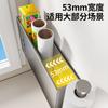 Portarrollos de papel de cocina, estante de almacenamiento multifuncional para toallas de papel, espacio, aluminio, adhesivo mágico sin costuras, refrigerador, estante para papel film de plástico