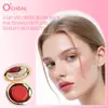 Creme de Lodo Ocheal Blush Transfronteiriço para Contorno de Lábios e Bochechas, Clareamento do Tom de Pele, Maquiagem Matte Natural e Rouge para Maquiagem Nude
