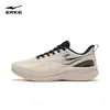 Tênis de corrida impermeável Hongxing Erke Lingkong 2 de couro para homens, sapatos esportivos com sola macia absorvente de choque, tênis masculinos leves resistentes à água