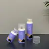 Garrafa a vácuo de pequena capacidade de 15ml, 30ml, 50ml feita de material PP, material de embalagem para cuidados com a pele com mola plástica, personalizável e processável
