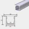 Lámpara lineal con ranura de aluminio y tira LED de 20 pulgadas de ancho, carcasa de barra de luz rígida de aluminio, perfil de aluminio para lámpara lineal con ranura de aleación de aluminio.