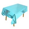 Toalha de Mesa de Folha de Alumínio Cor Dourada Rose Gold Disponível Descartável para Pet Cor Sólida Decoração de Festa de Aniversário Toalha de Mesa