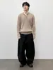 Directo de Fábrica Minimalista Artístico Moderno Falso Dos Piezas Tejido Suéter de Punto Trenzado Moda Harajuku Perezoso Versátil Estilo Japonés