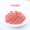 Pulseira de Contas Soltas Personalizada 7A Cristal Morango Starlight Natural Pulseira Vermelho Sangue de Pombo Brincos Brincos Acessórios DIY