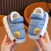Sapatos de Algodão Infantis Pato Amarelo Inverno Desenho Animado Fofos Sapatos de Algodão Fechados para Meninos e Meninas Casa Interno e Externo Quentes Sapatos de Bebê