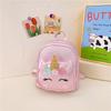 Nova Mochila Escolar Infantil de Jardim de Infância Desenho Animado Unicórnio Fofo Meninas Mochila Moda Infantil Simples Leve Pequena Mochila