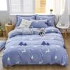 Venta al por mayor de fábrica funda de edredón de una sola pieza algodón lavado dormitorio de estudiantes cama funda de edredón individual 150x 200x 230 sábanas dobles
