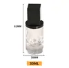 Botella de Vidrio Redonda Recta para Loción de 30 ml, Botella Vacía de Vidrio con Dispensador de Presión para Base Líquida, Material de Empaque Cuadrado para Esencia, Botella de Producto para el Cuidado de la Piel