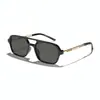 Gafas de sol Raine para niños, nuevas, transfronterizas, con doble puente, estilo piloto, protección solar para niños y niñas, montura cuadrada simple de metal, personalizadas