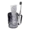 Vaso para Enjuague Bucal con Patrón de Glaciar para Uso Doméstico, Vaso para Cepillado de Dientes y Lavado para Mujeres, Vaso Dental, Vaso Transparente de Gran Capacidad para Cepillos de Dientes