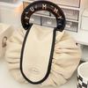 Bolsa Cosmética Perezosa Portátil de Rosquilla Bolsa de Artículos de Tocador Impermeable Cordón Cordón Almacenamiento de Viaje Bolsa Portátil para Almacenamiento de Artículos Varios