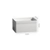 Caja de Almacenamiento de Escritorio con Tapa, a Prueba de Polvo, Caja de Almacenamiento Clasificada, Apilable, Gran Capacidad, Caja de Almacenamiento Multifuncional para Oficina