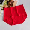 Ropa Interior Roja para Mujeres en su Año Zodiacal, Año del Caballo, Boda, Algodón Puro Antibacteriano 100A, Tiro Extendido, Calzones de Mujer Cómodos y Transpirables