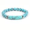 Especial transfronterizo para 8 pulsera de puente de piedra natural pulsera simple moda elástica cuentas ajustable punto al por mayor