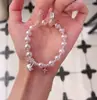 Nuevo Pulsera de Cuentas Turquesa Imitación Estilo Chino Antiguo Pulsera de Flor de Metal Apilada Joyería de Moda Versátil para Mujer
